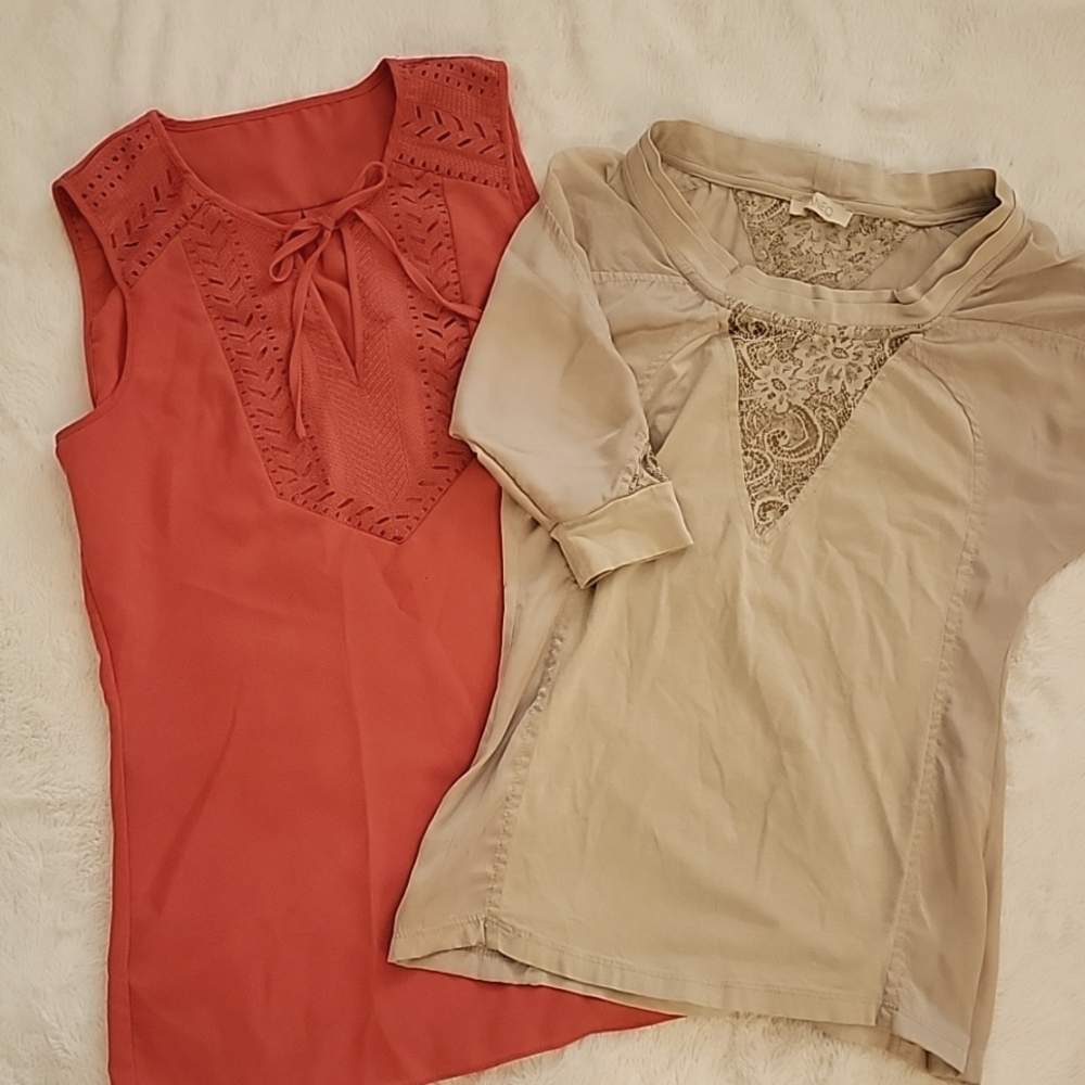 Womens Lace Tops (lot of 2)